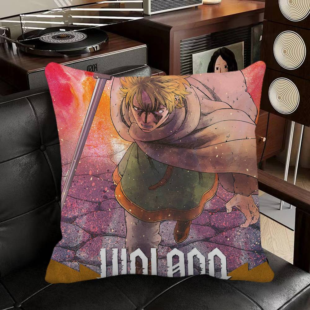 Vinland Saga Anime Pillow Case Square Pillow Bedroom Sofa Leisure Comfort Cushion Car Home Decoration