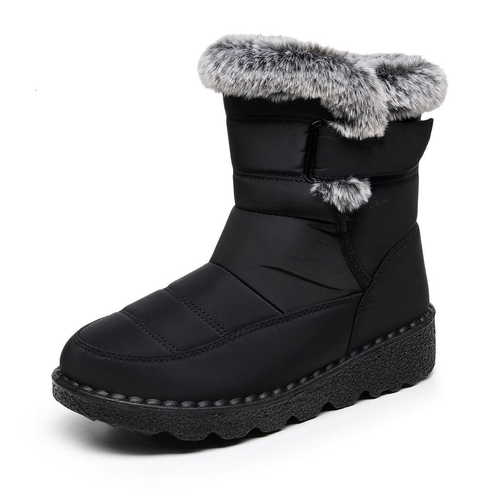 Waterproof Winter Boots for Women Plush Snow Boots Woman Platform Ankle Boots Warm Cotton  Shoes