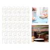 30pcs Arched Acrylic Sign 1-30 Table Signs Clear Table Number Display Stand for Wedding Reception Event Party Restaurant