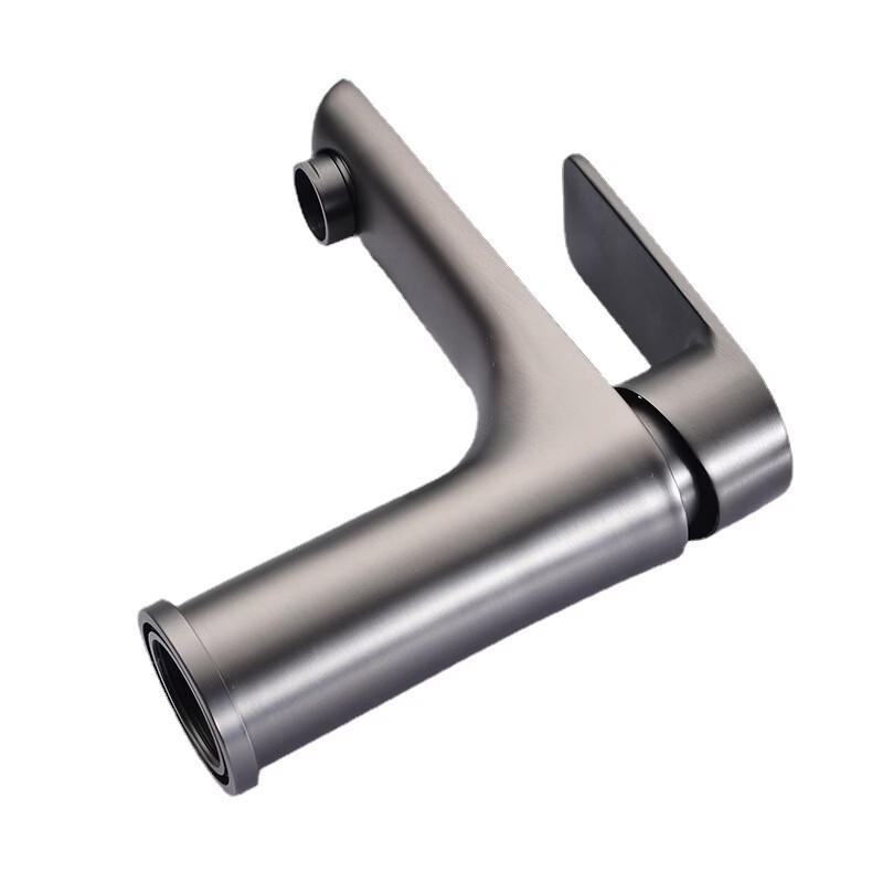 Stainless Steel Gunmetal Single Hole Basin Faucet Bathroom Kitchen Tap Accessories