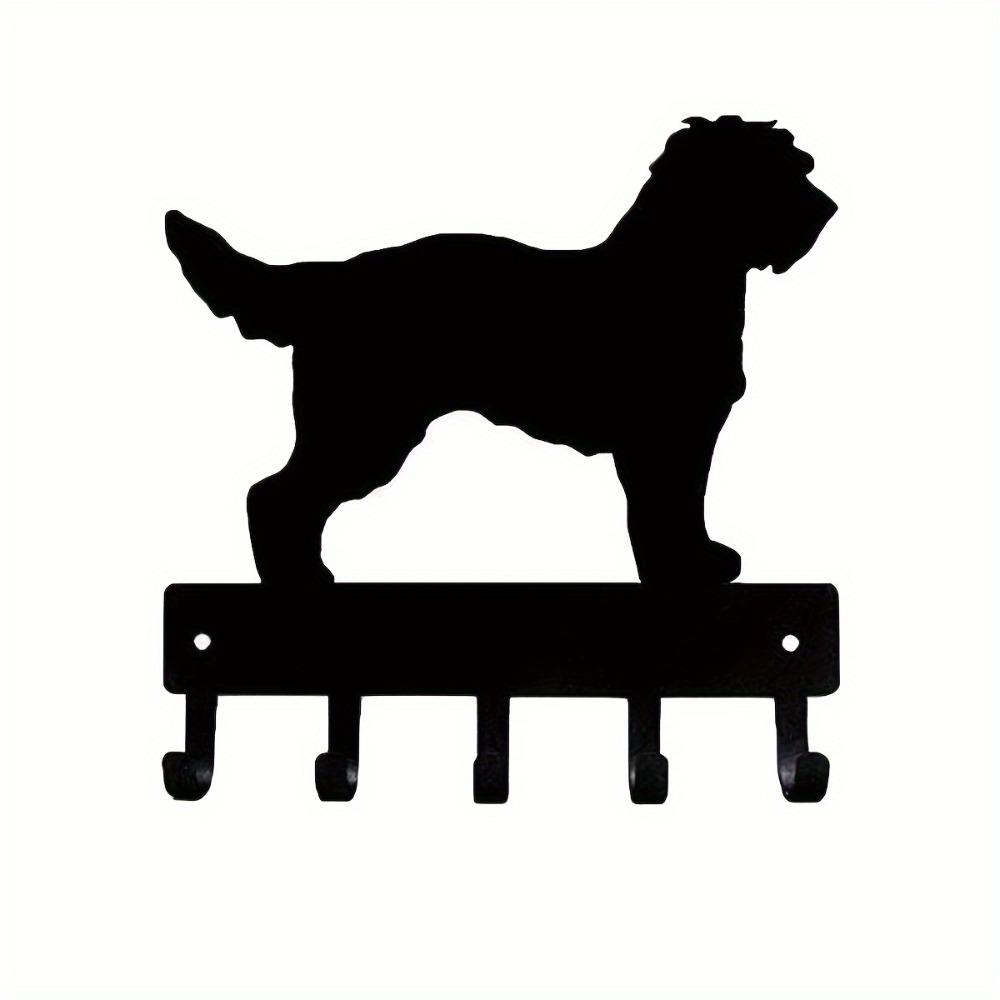 Cockapoo Key Holder Wall Hook 6 Inch Wide Metal Rack Living Room Hanger Rustic Iron Decor