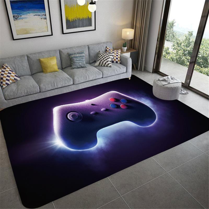 Game Console Carpet for Household Gaming Room Area Cloakroom Bedroom Bedside Soft Big Size Mats Coffee Tables Decor Foot Rug