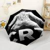 Ronaldo's Iconic Number Seven Outdoor Automatic Umbrella Folding Umbrella with 8 Ribs Foldable Design All-Season Travel Elegant Umbrella