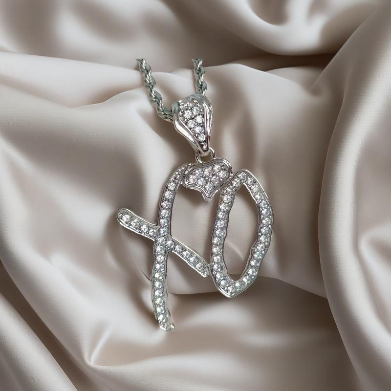 Iced Out Dollar Money Bag Necklace Shiny Cubic Zircon Wallet Pendant Men Women Hip Hop Rock Rap Cool Jewelry