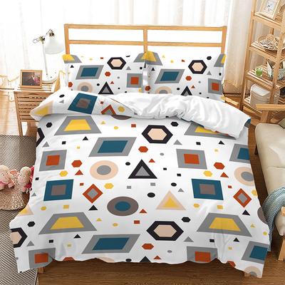 Quilt Cover Math Geometry Equation 3D Three-Piece Digital Kit