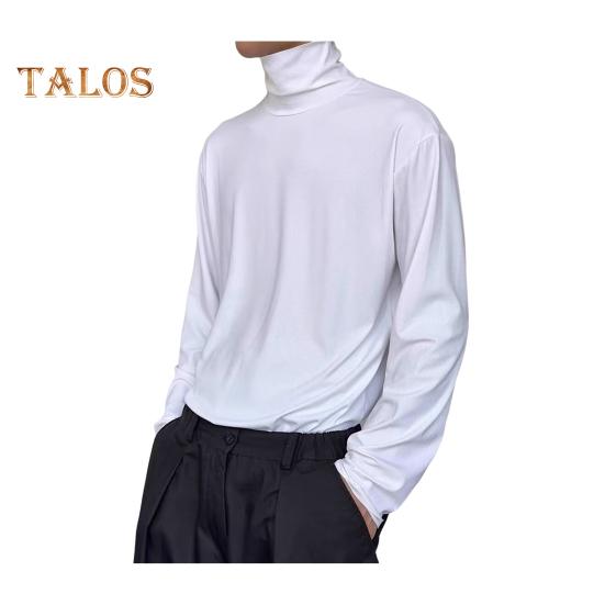 

Мужские рубашки с высоким воротом, футболка с длинным рукавом, мужская повседневная облегающая майка, базовый слой, топ для повседневных занятий спортом на улице XL