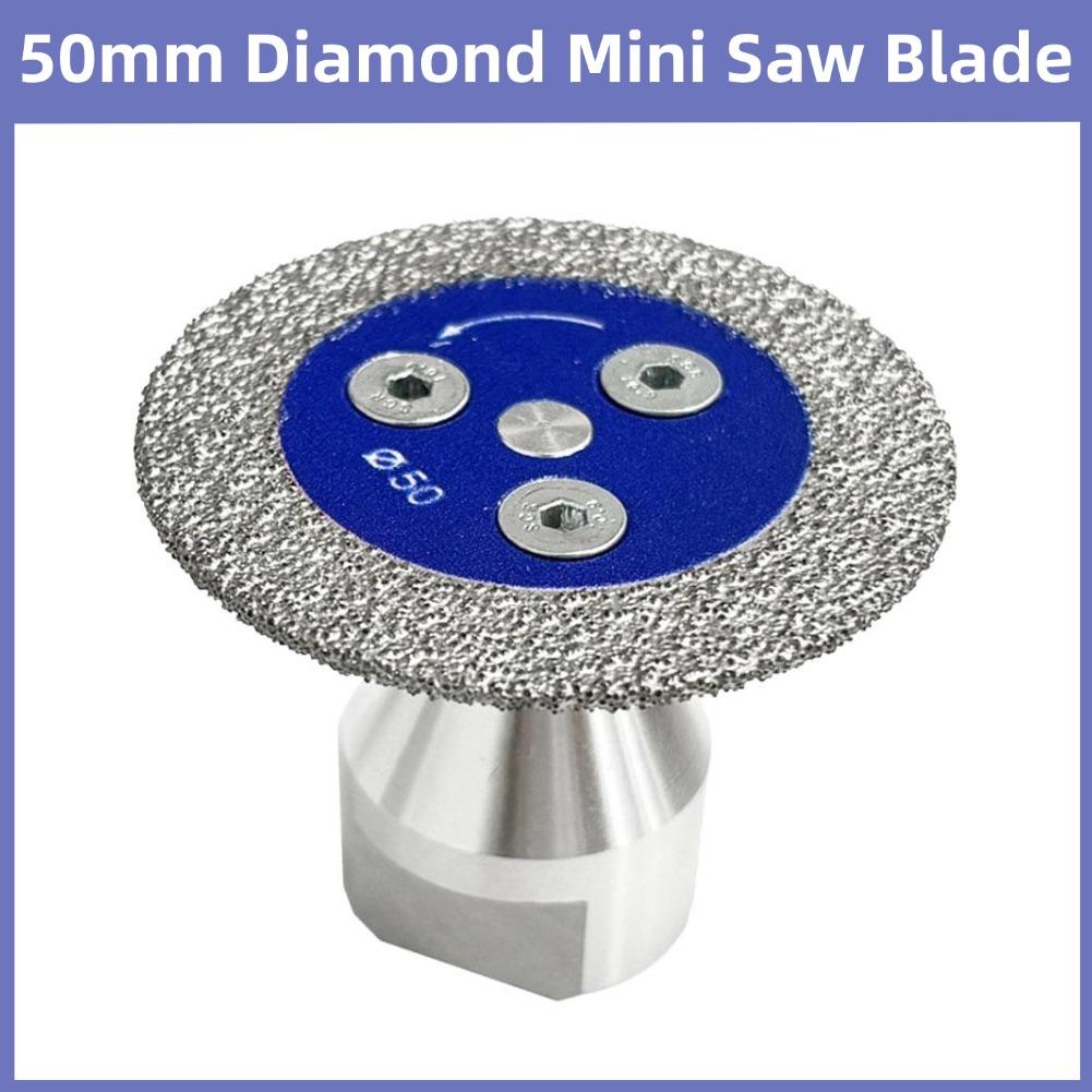 50mm M10 Thread Mini Diamond Saw Blade Stone Carving Disc for Granite Marble Concrete Sandstone Engraving Grinding Wheel