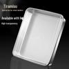 Tiramisu Stainless Steel Baking Plate with Lid - Large Rectangular Dessert Mold