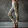 Vintage 3D kötött leggings nőknek gótikus mintával magas derék szűk nadrág Y2K punk utcai viselet rugalmas karcsúsított nadrág