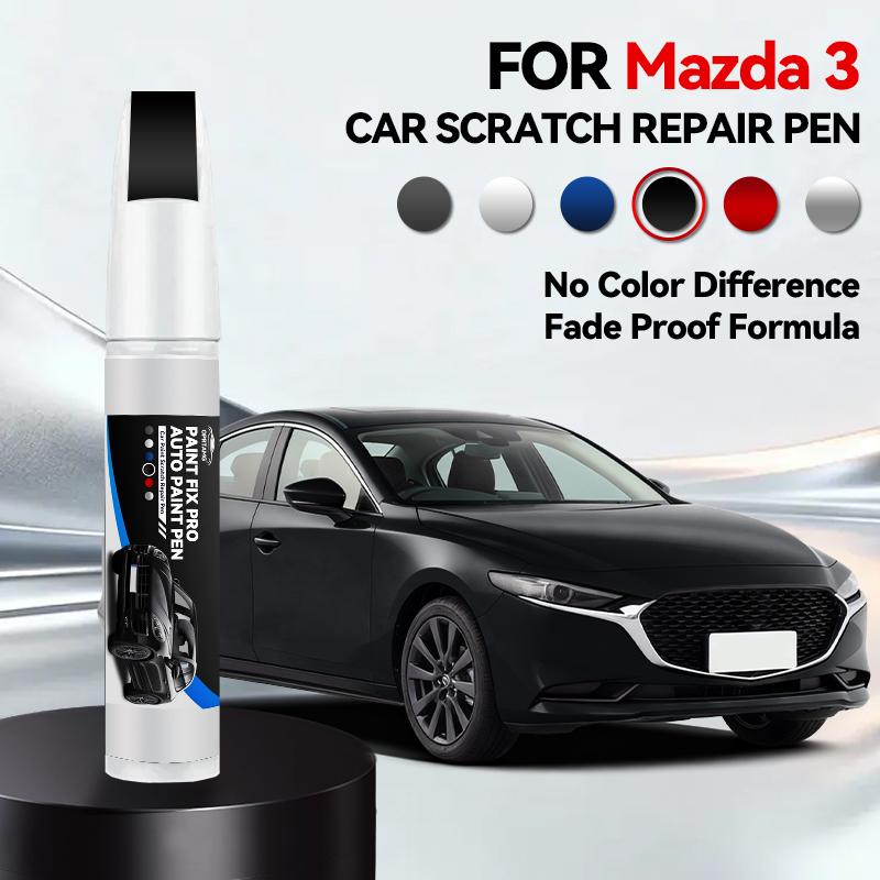 Fahrzeug zur exklusiven Nutzung Für Mazda 3 2003-2025 BK BL BM BP Lackreparaturstift Touch-Up Kratzerentferner DIY Autozubehör Schwarz