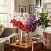 80 CM Artificial Vanda Orchid Moisturizing Plastic Phalaenopsis Branch Floral Arrangements Realistic Fake Flower