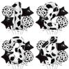 Black And White 40-Inch Cow Digital Aluminum Film Balloon Set 5-Piece Set Animal Farm Birthday Party Set Arrangement