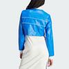 Adidas Originals Premium Cropped Track Top Women Tops Blue IN0815