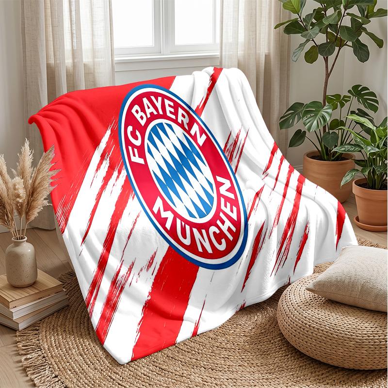 Bayern Munich Theme Blanket Soft Flannel Fleece Blanket Warm Lightweight Throw Blanket for Home Sofa Bed