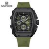 Top Brand NAVIFORCE 8070 Personalizado Men's Watch High Quality Original Brand Square Watches with Silicone Strap Reloj 2025