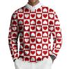 Men's Round Neck Long Sleeve Ribbed Knit Pullover
