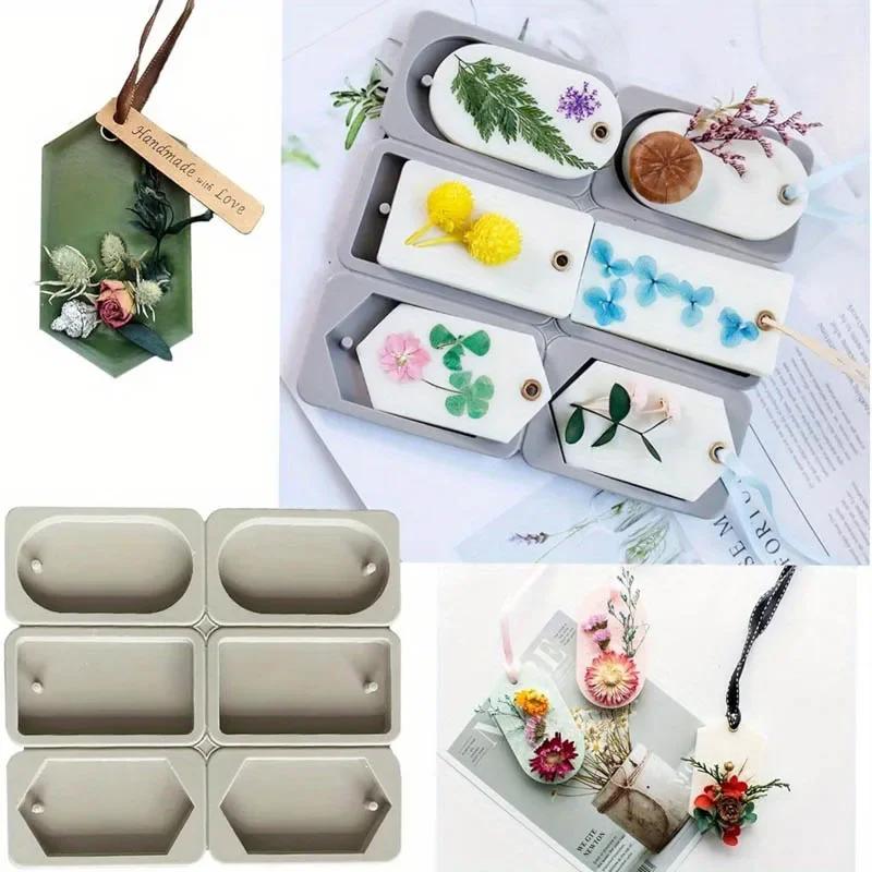 DIY Silicone Clay Aromatherapy Tablets Mold Kit 2026 Latest Models for Crafts Hanging Ornaments Flower Soap Wax Molds