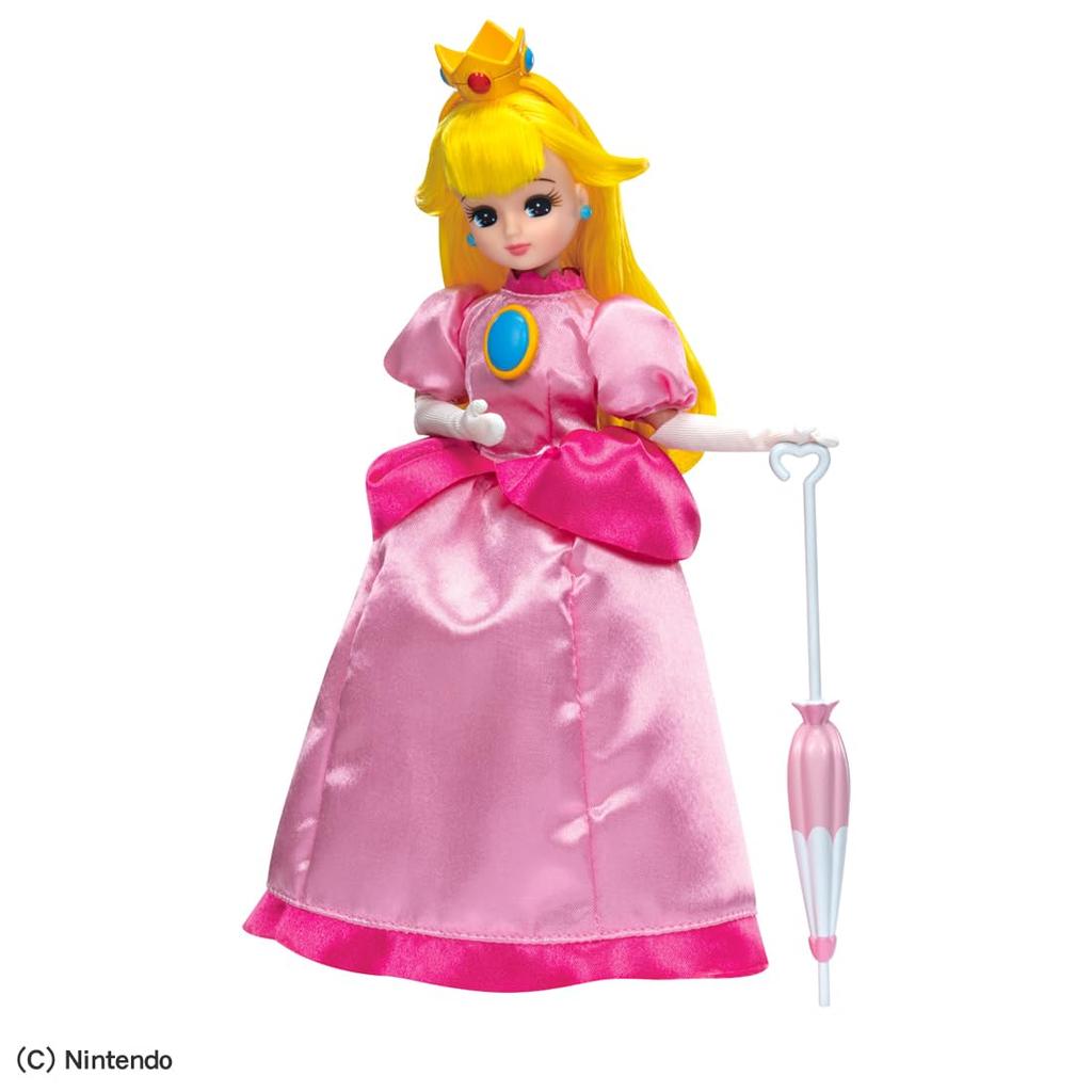 Takara Tomy Licca-chan Doll Super Mario Licca-chan Princess Peach Style Dress-up Pretend Play Toy (Ages 3 and up)