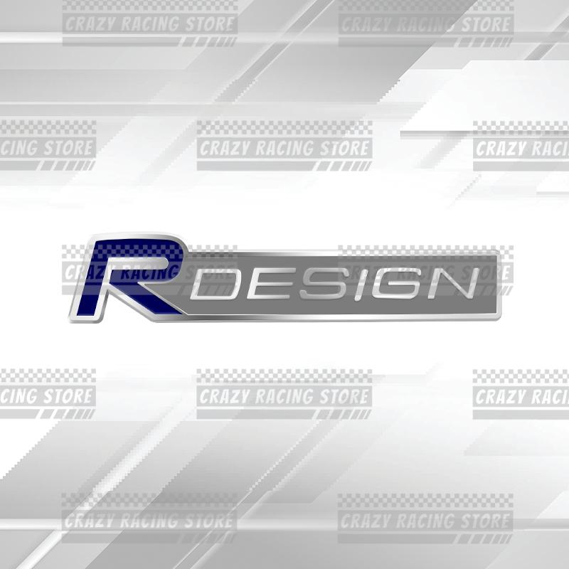 Car Badges R Design Trunk Emblem Metal Stickers Body Decals Letter Grille Decor For Volvo V40 V50 XC40 XC60 XC90 V60 S40 S60 V70