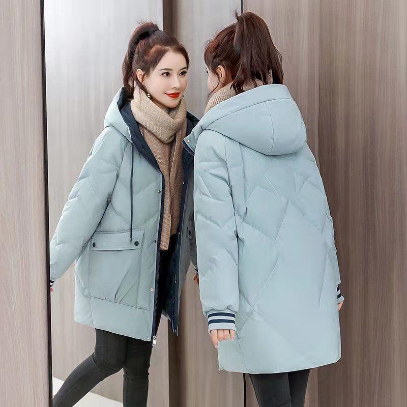 Cappotti e giacche da donna imbottiti in cotone moda Parka invernale con cerniera Feminimo Abbigliamento nero