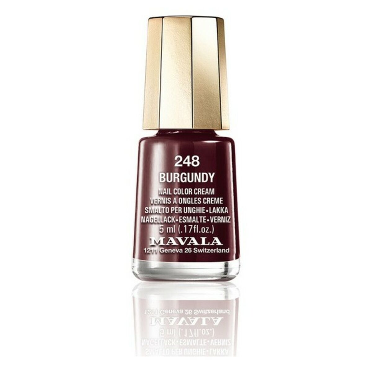 

Nail Color Cream Лак для ногтей Mavala 248-бордовый (5мл)