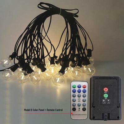 XuanYong Solar G40 LED String Lights with Remote