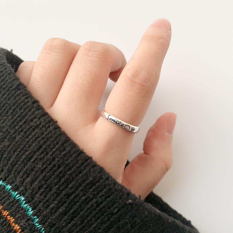 Elegant 925 Sterling Silver Roman Numerals Open Adjustable Ring For Women Stylish Geometric Design Perfect For Birthdays And Everyday Wear