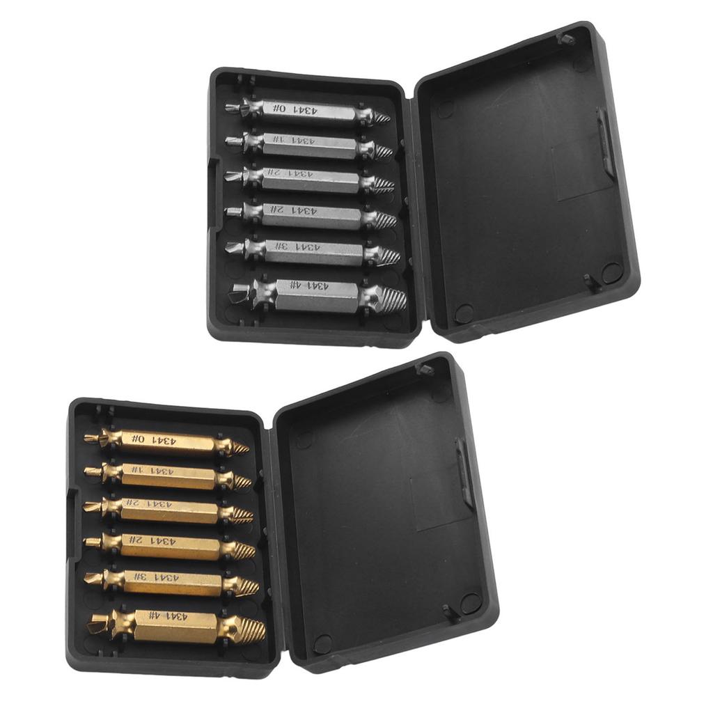 Stripped Screws Remover Damaged Screw Extractor Set Broken Stripped Remover Screws Removal Tool HSS Nuts  Drill Bit Tools