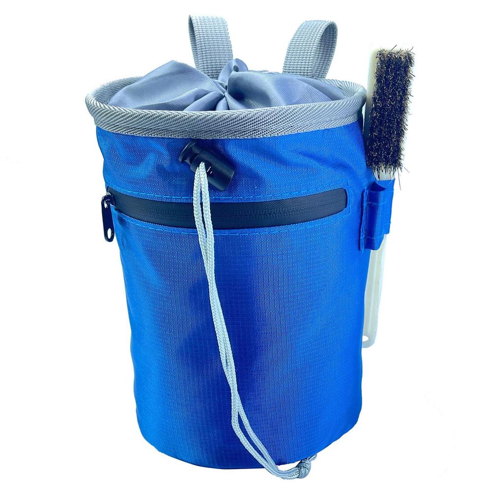 Chalk Bag for Climbing with Zippered Pocket, Carrying Bag, Adjustable Belt Pole Dancing