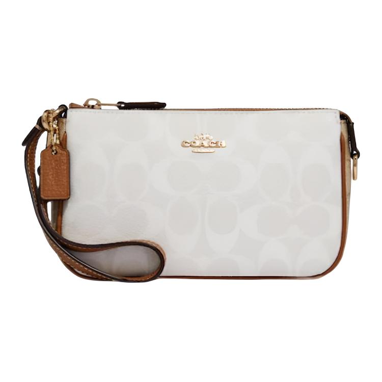 

Coach Nolita 19 Metallic Logo Classic Print Faux Leather Mahjong Bag Women Shoulder Bag White Glacier-White CA444-IMRFI Basic Set (Bag+Dust Bag)