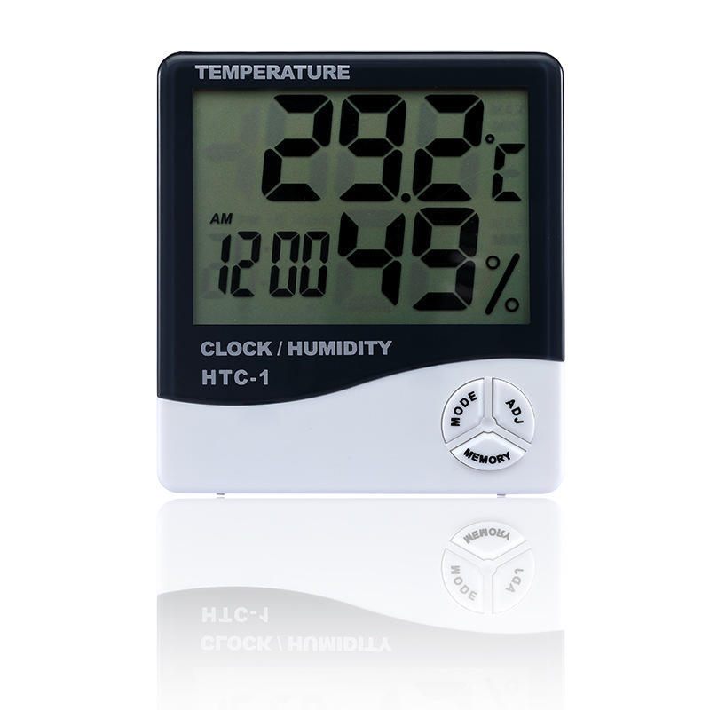 Household Temperature Humidity Meter Digital Clock Alarm Clock High Accuracy Indoor Hermometer