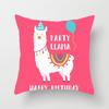 Cute Cartoon Alpaca Cushion Cover Creative Alpaca Printed Decorative Pillow Cover Alpaca Pillow Cover Sofa
