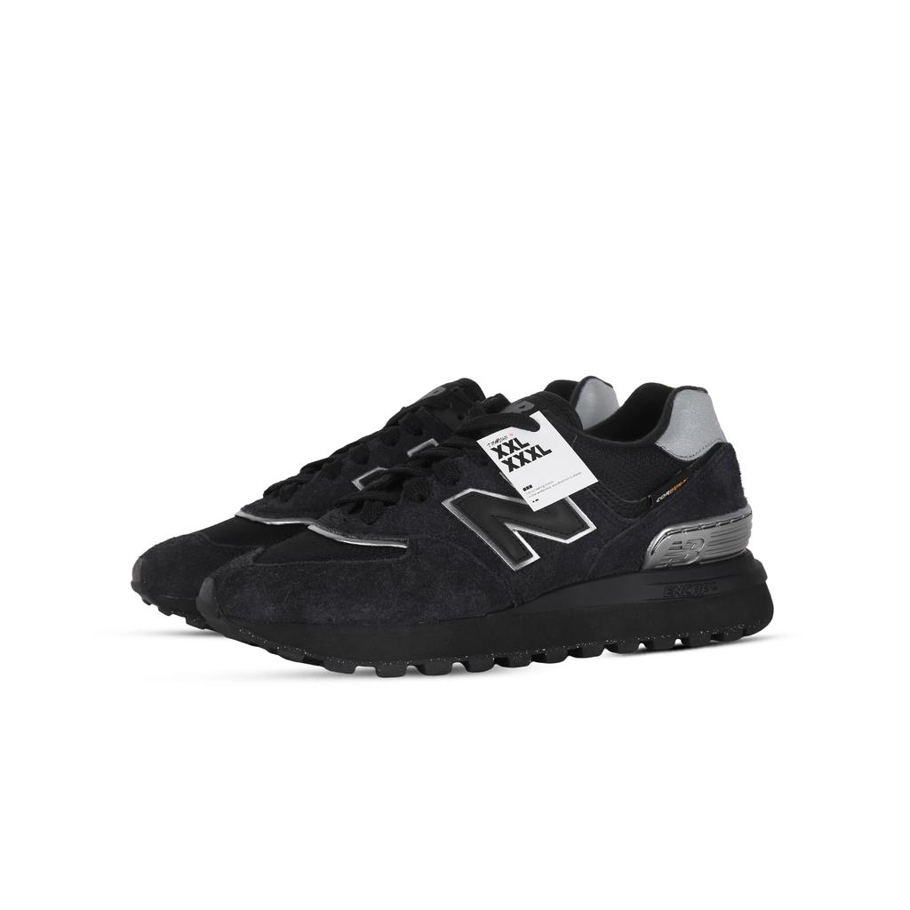 New Balance NB 574 Future Effect Cushioning Abrasion Resistant Coverage Low top Casual Shoes Unisex Silver Black U574LGMT(Team368-)