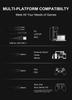 2.4G Bluetooth Luminous Gaming Headset with USB Wireless Transmitter - Low Latency Esports Audio.