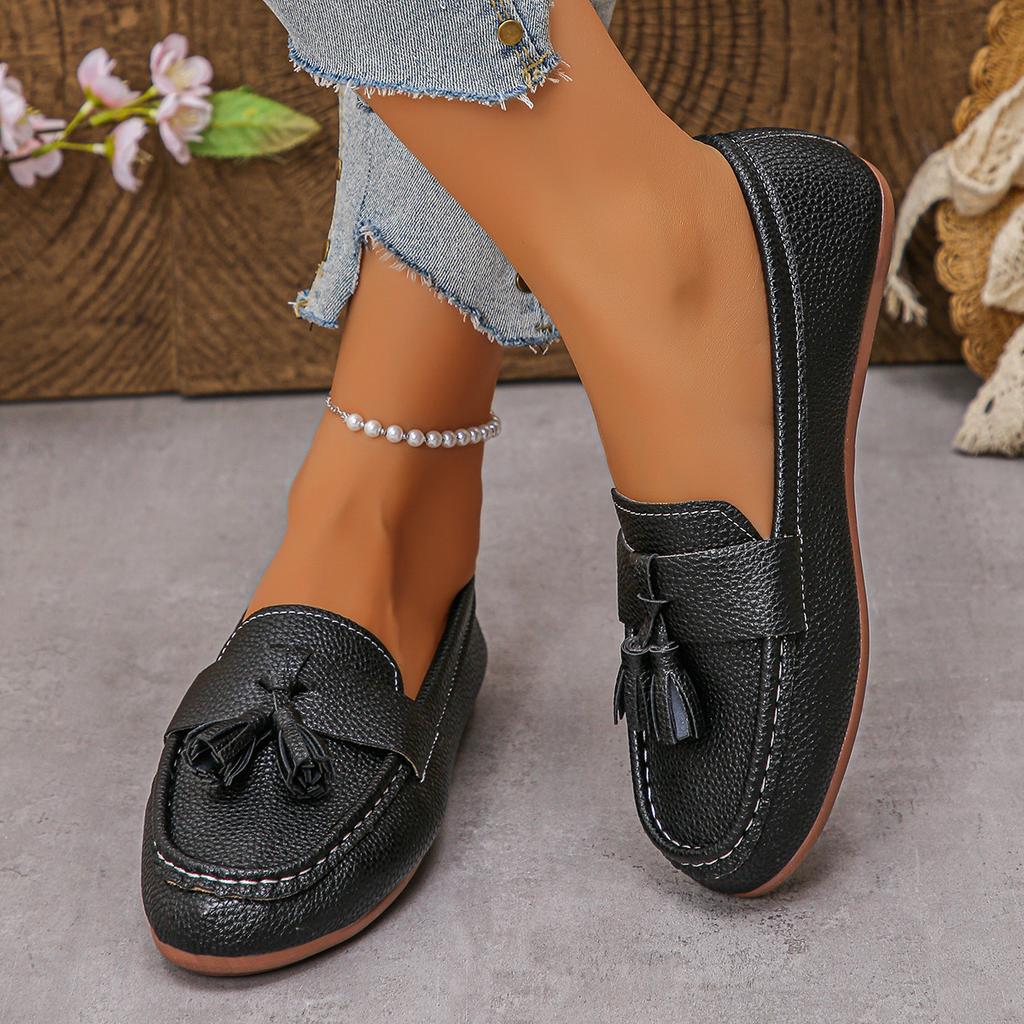 Plus Size Shoes for Women 36-43 Spring Summer Women Slip On Platform Round Toe Comfortable Non-slip Flats Zapatos De Mujer