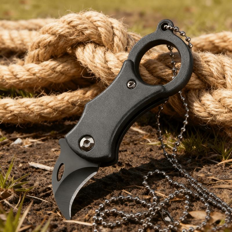 1PC,High quality Mini EDC Knife Camping Equipment Unboxing Knife Keychain Utility Knife Outdoor Camping Tool Hiking Accessories