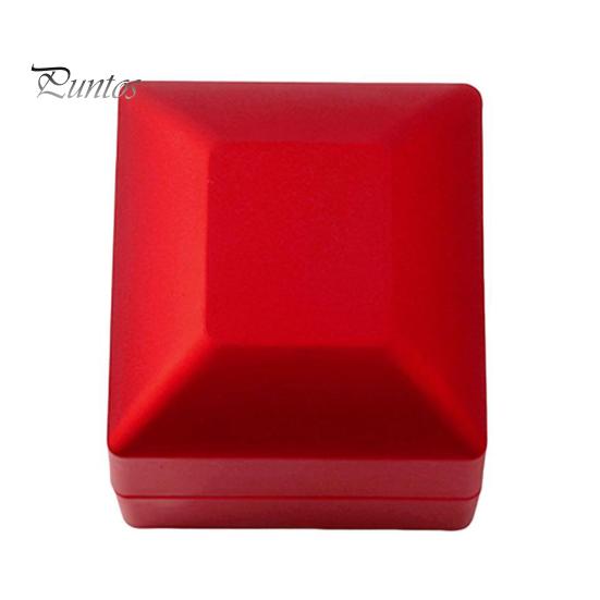 

Коробка для обручальных колец, контейнер для ювелирных изделий со светодиодной подсветкой, магнит для хранения, компактная портативная подарочная коробка для ювелирных изделий, принадлежности для свадебной вечеринки белый