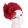 Damen Elegant Seite Groß Blume Hohe Elastizität Mode Kappe