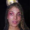 European and American Electric Syllable Women's Clothing Popular Mesh Diamond Headscarf Mask