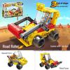 6-in-1 Kids' Building Block Set: Train, Robot, Tank, Police - Compatible Blocks for Boys & Girls
