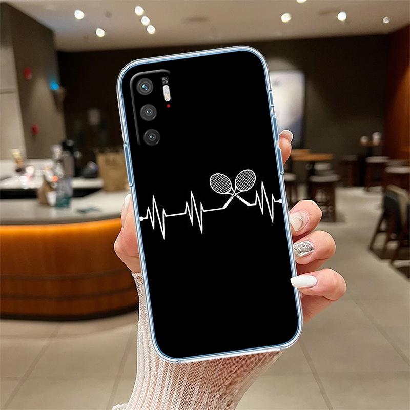 

UP11 Badminton Sports Transparent Phone Case for Samsung Galaxy A04 A04S A14 A23 A34 A54 M23 M33 M52 M53 Galaxy A04