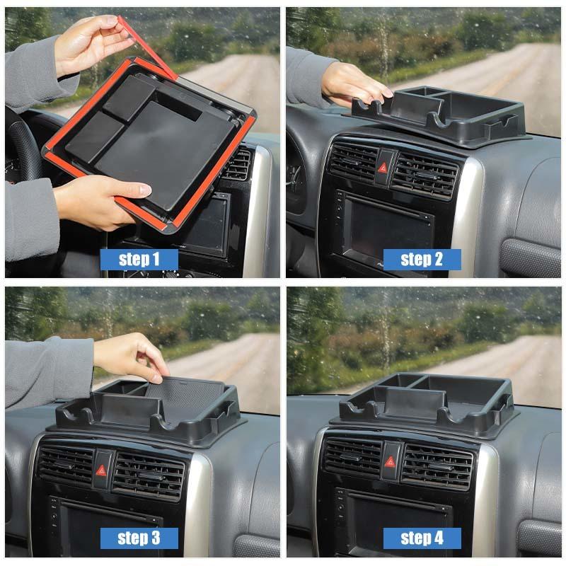 Caixa Organizadora Central de Armazenamento Contêiner Para Suzuki Jimny 2007-2017 Acessórios de Guardar Organizar