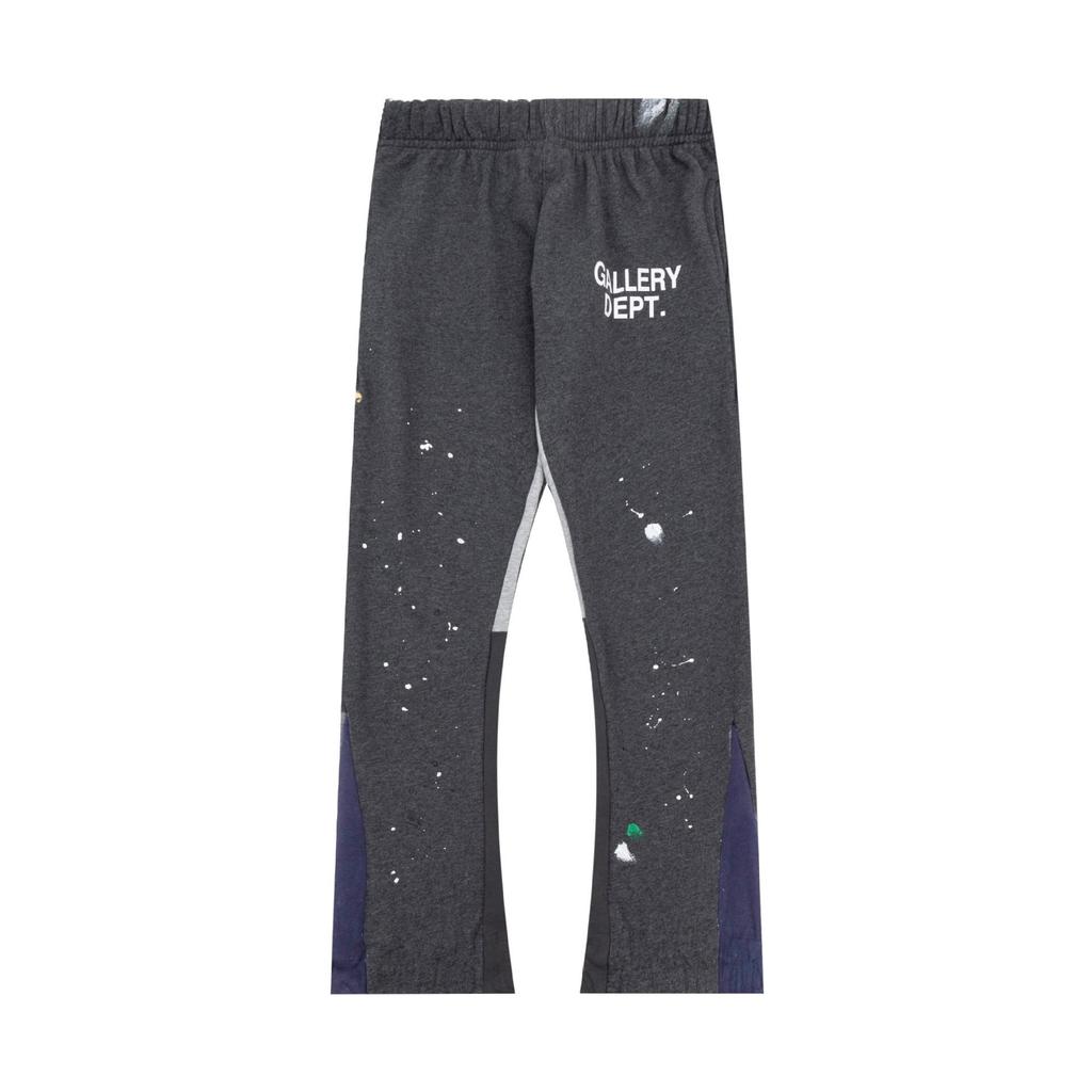 GALLERY DEPT Men's Classic Hand-Painted Splatter Graffiti Cotton Sweatpants