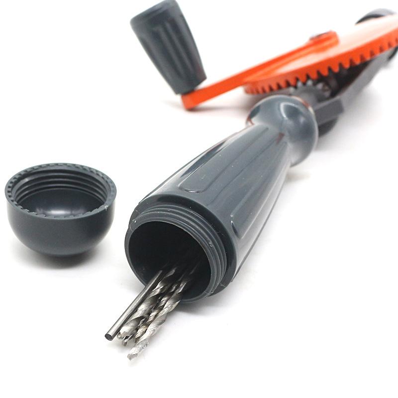 3/8 inch Portable Hand Crank Drill Mini Manual Drill With Double Pinions For Wood Plastic Double Gear
