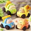 4 Pcs Inertia Cartoon Animal Engineering Vehicle High QualityTipper Boy Interactive Sliding Car