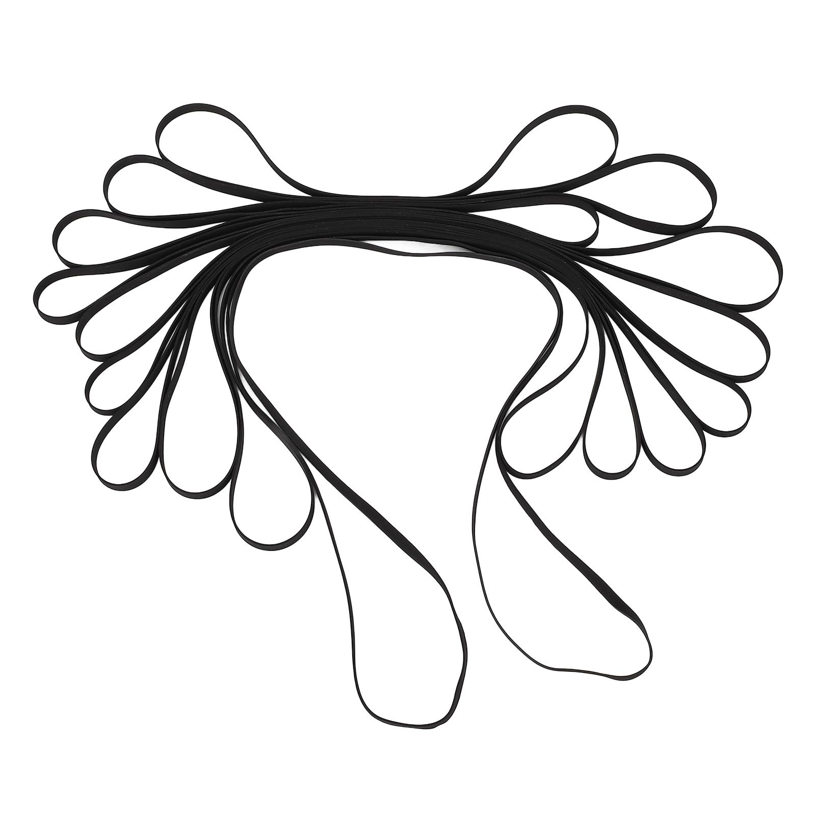 

Набор из 10 штук ремней для проигрывателя высокой эластичности, резиновые ремни для замены для проигрывателя, CD/DVD-плеера, фонографа