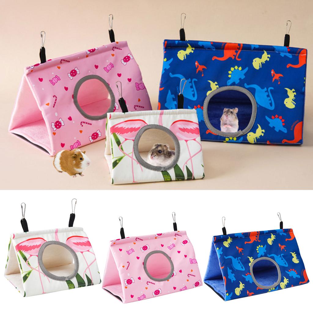 Colorful Bird Hammock Soft and Warm Bed for Resting Hiding Playing and Sleeping Convenient Hole Design for Easy Access