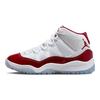 Zapatillas Air Jordan 11 Retro PS Cherry para Niños Blanco Negro Rojo Varsity 378039-116