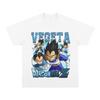 Japanese Anime Dragon Ball Vegeta Saiyan Prince ShortSleeved TShirt  Vintage Pure Cotton  Unisexs and Womens Matching