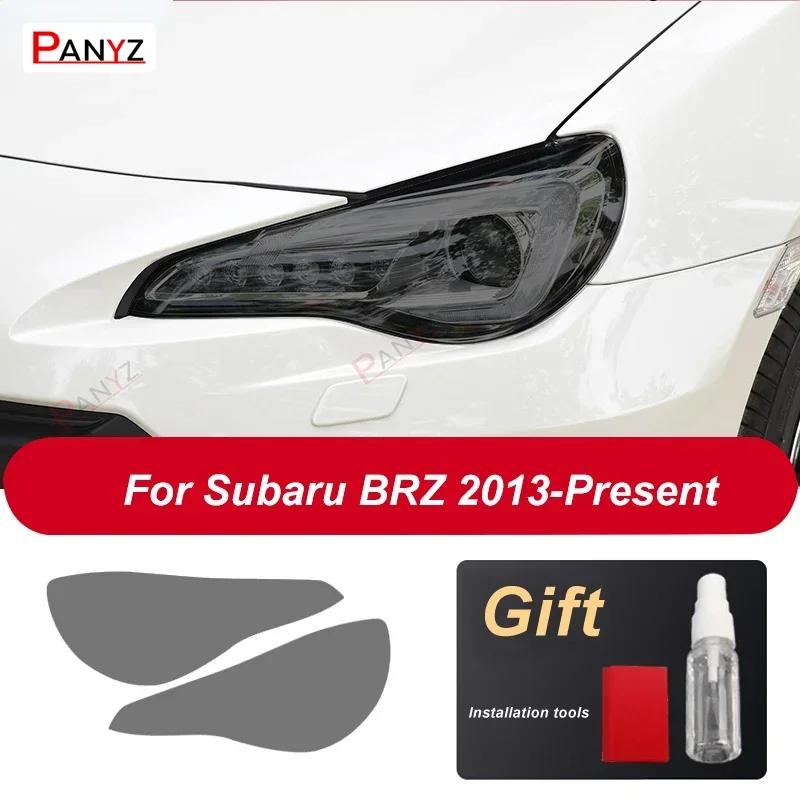 2 Pcs Car Headlight Protective Film Front Smoked Black TPU Sticker For Subaru Forster WRX BRZ Outback Legacy Impreza Accessories